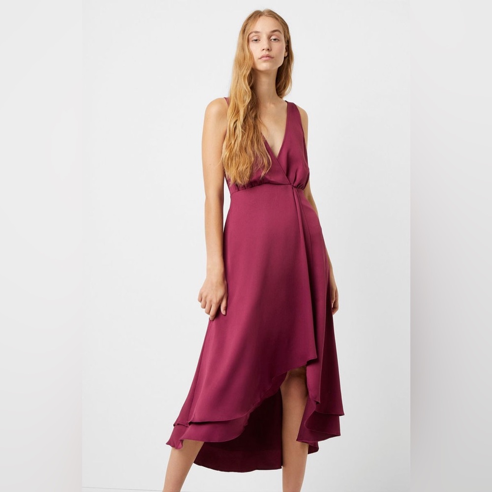 French Connection NEW Alessia‎ Satin Wrap Dress
